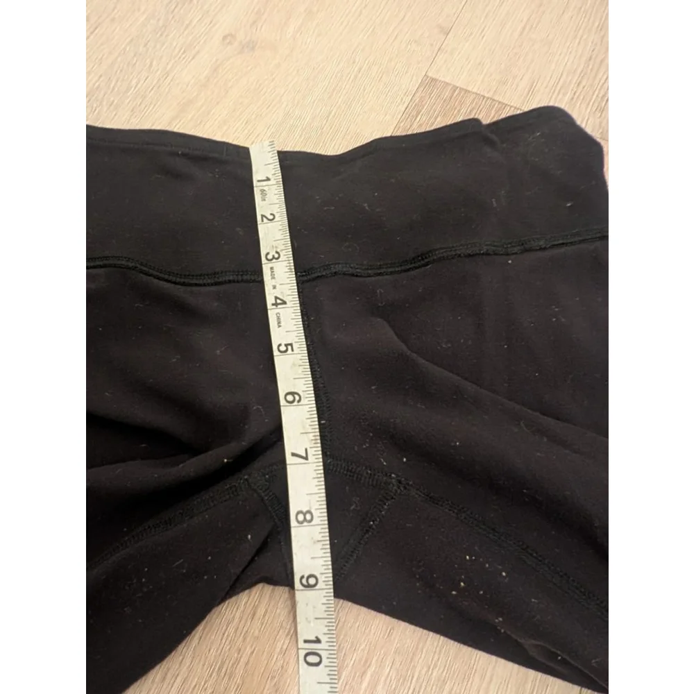 Lululemon Reversible Black Leggings Waistband Size 6 Full length